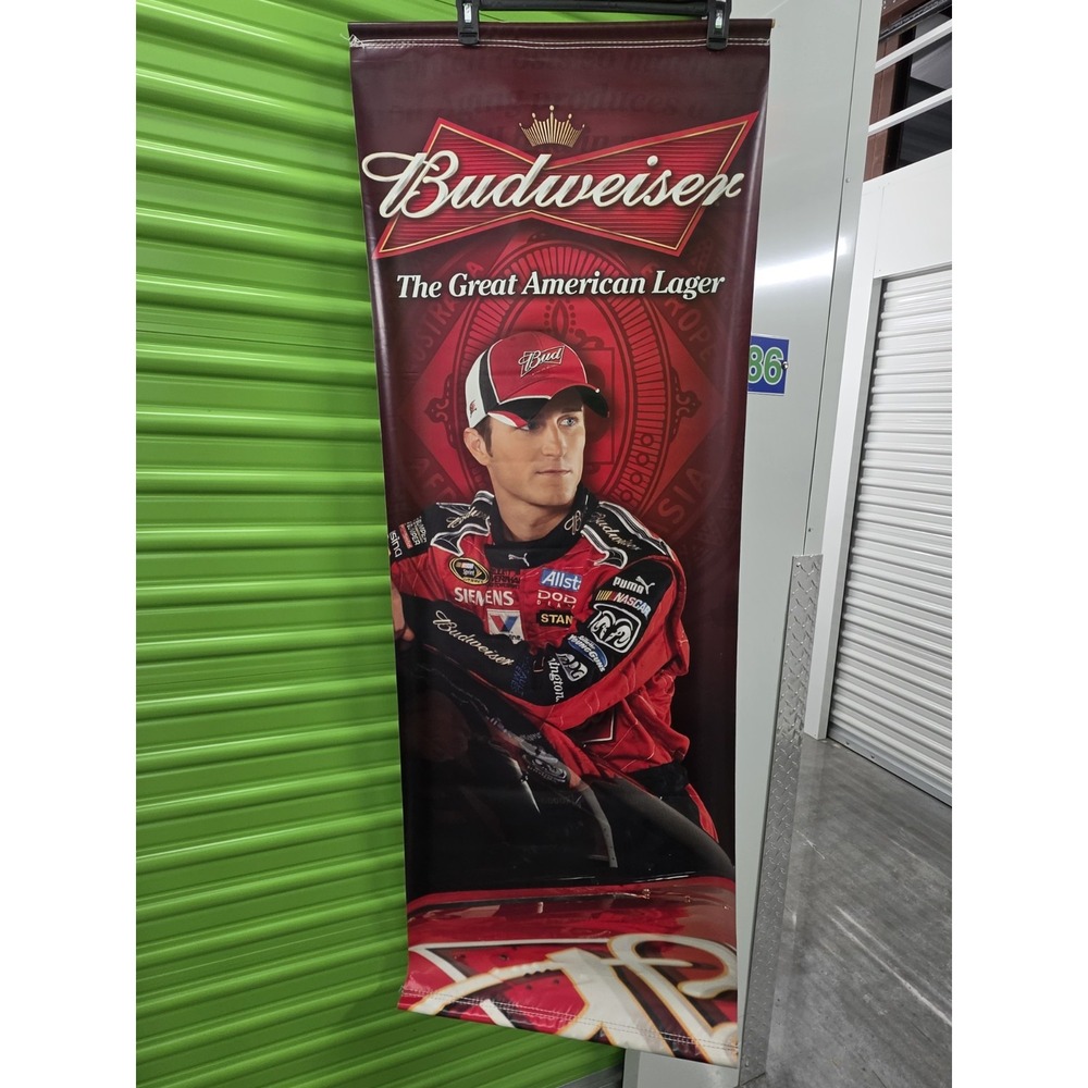 2008 Kasey Kahne Nascar Budweiser Vinyl 59"x22" Double-Sided Banner